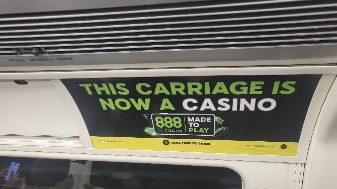 888 Withdraws Controversial Advertising from London Transport