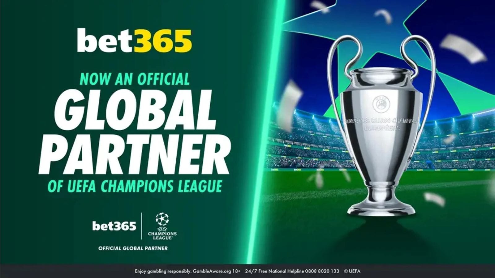 Bet365 becomes first official betting partner of the UEFA Champions League